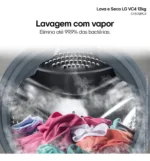 Lava e Seca LG Smart VC4 12kg Inox Look com Inteligência Artificial AIDD™ (CV5012PC4A) - - Imagem 3