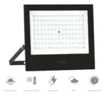 Kit 10 Refletor Elgin 200w Led Branco Frio 6500k 110v/220v (bivolt) Preta Branco-frio - Imagem 3