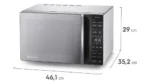Micro-ondas ME23S 23L Efficient Com Descongelamento Assistido Cor Inox Electrolux - Imagem 4