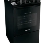 Fogão Brastemp 4 Bocas Preto Com Mesa De Vidro E Dupla Chama BIVOLT