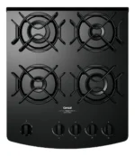 Fogão Consul 4 Bocas Preto Com Mesa De Vidro E Grades Indivi Preto 110v/220v - Imagem 5