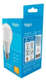 Kit 30 Lâmpadas Led 9w Bulbo Elgin Luz Amarela 3000k E27 - Imagem 6