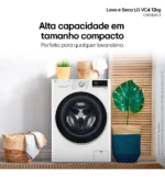 Lava E Seca Lg Smart Vc4 12kg Branca Com Inteligência Artifi 220v Branco - Imagem 3