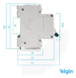 Disjuntor Bipolar(2 Polos) De 100a - Elgin - Imagem 5