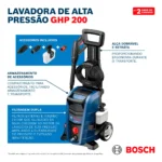 Lavadora De Alta Pressão 1700w 2000psi Bosch Ghp 200 - Imagem 3