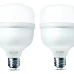 Kit 02 Lâmpadas Led Bulbo 65w Branco Frio 6500k Elgin