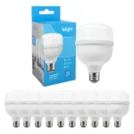 Kit 10 Lâmpadas Super Bulbo Alta Potência Led 20w Elgin Branco-frio