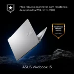 Notebook Asus Vivobook 15 X1504va Intel Core I5 1334u 4gb Ram 256gb Ssd Linux Keepos Tela 15,6 Led Fhd Silver - Nj1726 - Imagem 10