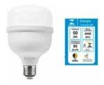 Kit 2 Lâmpadas Super Bulbo Alta Potência Led 50w 6500k Elgin 127/220v Branco-frio - Imagem 4