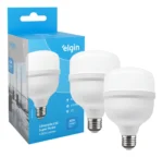 Kit 2 Lâmpadas Super Bulbo Alta Potência Led 40w 6500k Elgin 127/220v Branco-frio