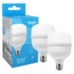 Kit 2 Lâmpadas Super Bulbo Alta Potência Led 40w 6500k Elgin 127/220v Branco-frio