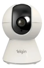 Câmera De Segurança Rotativa 360º Inteligente Elgin - Full Hd Com Detecção De Movimento, Áudio Bidirecional, Wi-fi, Visão Noturna