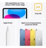 Apple Ipad 11 Geração, Chip A16, Wi-fi, 128gb - Amarelo Amarelo - Imagem 7