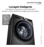 Lava E Seca Smart LG Vc2 Black Inox 14kg Cv9014bc2a - Imagem 4