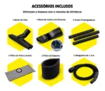 Aspirador de Pó e Água Kärcher WDL 1 Black 10 Litros 1500w 220v - Imagem 9