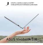 Notebook ASUS Vivobook S14 AI PC, Intel Core Ultra 5, 32GB RAM, 1TB SSD, Windows 11 Home, Tela 14" IPS, Matte Gray - S3407CA-LY115W - Imagem 2
