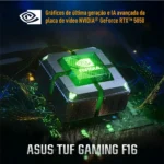 Notebook Asus Tuf Gaming F16 Fx608jhr Nvidia Rtx 5050 Intel Core I7 14650hx 16gb Ram 512gb Ssd Windows 11 Home Tela 16 165hz Nível Ips Cinza - Rv016w - Imagem 5