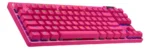 Teclado Gamer Sem Fio Logitech G PRO X TKL - Rosa Magenta - Imagem 10