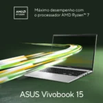 Notebook Asus Vivobook 15 M1502ya Amd Ryzen 7 5825u 16gb Ram 512gb Ssd Windows 11 Home Tela 15.6 Led Fhd Silver - Nj655w - Imagem 5