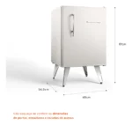 Frigobar Brastemp Retrô 76l Branco Bra08hbana - Imagem 6