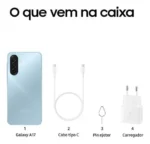 Celular Samsung Galaxy A17 Com Ia, 256gb, 8gb Ram, Câm De 50mp, Tela De 6.7 , Nfc, Ip54 - Azul - Imagem 5
