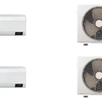 Combo - Split Inverter Samsung Windfree Connect 2x9000 Qf Cor Metálico/branco
