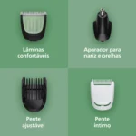 Aparador De Pelos Multigroom 8 Em 1 Mg3917/15 Philips Preto 127/220v - Imagem 10