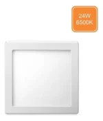 Plafon Led Quadrado Sobrepor 24w 6500k Branco Frio Elgin 110v/220v Branco - Imagem 3