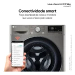 Lava E Seca Smart LG Vc2 14kg Inox Look Com Inteligência Artificial - Imagem 4