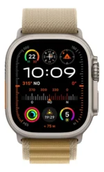 Apple Watch Ultra 2 GPS + Cellular • Caixa natural de titânio de 49 mm • Pulseira loop Alpina canela – M - Distribuidor Autorizado - Imagem 2
