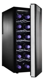 Adega de vinho climatizada Electrolux 12 garrafas Uma Porta Acabamento em Alumínio ACB12 Bivolt - Imagem 9