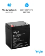 Elgin 12v 5ah Vrla Selada (nobreaks, Automação, Balanças) - Imagem 4