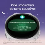 Samsung Galaxy Watch8 Smartwatch 44mm Bt, Galaxy Ai Branco Milanês Cinza-escuro Cinza-escuro - Imagem 2