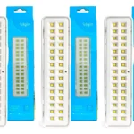 3 Luminárias De Emergência 30 Leds Elgin Bivolt 2w Branco 127/220v