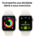 Apple Watch SE 3 GPS + Cellular • Caixa estelar de alumínio – 44 mm • Pulseira esportiva estelar – P/M - Distribuidor Autorizado - Imagem 6