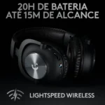 Headset Gamer Sem Fio Logitech G PRO X Wireless LIGHTSPEED - Imagem 3
