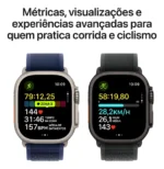 Apple Watch Ultra 2 GPS + Cellular • Caixa natural de titânio de 49 mm • Pulseira loop Alpina canela – M - Distribuidor Autorizado - Imagem 4