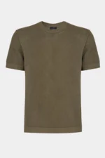 Tricot Aramis Manga Curta Algodão Piquet Oliva - Imagem 5