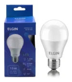 Kit 10 Lâmpadas Bulbo Led A60 15w Bivolt 6500k Elgin Luz 6500k branca fria - Imagem 3