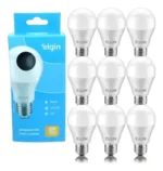 Kit 10 Lâmpadas Led 12w Bivolt 3000k Branca Morna Elgin 127/220v Branco Quente 3000k - Imagem 3