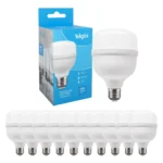 Kit 10 Lâmpadas Super Bulbo Alta Potência Led 20w Elgin 127/220v Branco-frio