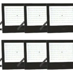 Kit 6 Refletor Elgin 200w Led Branco Frio 6500k Bivolt 127/220v Preto Branco-frio