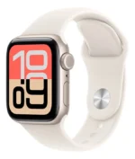 Apple Watch SE 3 GPS + Cellular • Caixa estelar de alumínio – 44 mm • Pulseira esportiva estelar – P/M - Distribuidor Autorizado