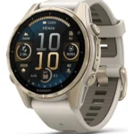 Relógio Garmin Fenix 8s Safira Ouro Suave Com Gps 43mm