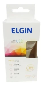 Kit 50 Lâmpadas Led Bulbo 9w Branco Quente Elgin 127/220v Branco-quente - Imagem 5