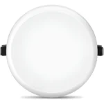 Kit 5 Plafon Embutir Led Elgin Infinity Redondo 27w S/bordas 127/220v Branco Quente