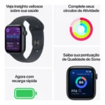 Apple Watch SE 3 GPS + Cellular • Caixa estelar de alumínio – 44 mm • Pulseira esportiva estelar – P/M - Distribuidor Autorizado - Imagem 3