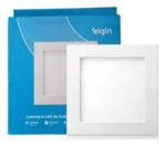 Kit 10 Luminária De Led De Embutir Quadrado 12w 6500k Elgin 110v/220v Branco