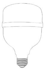 Lampada Led 80w Bulbo E27/e40 Elgin Cor Da Luz Branco-frio Branco-frio - Imagem 4