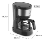 Kit Cafeteira 15 Xícaras E Torradeira Elétrica 8 Níveis Elec - Imagem 2